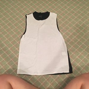 Black and white tank top